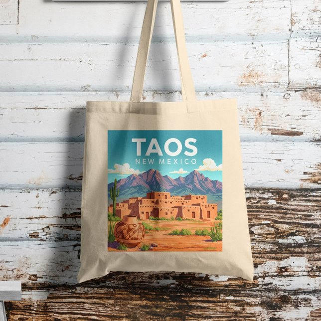 Bolsa Tote Vintage Taos Novo México (Criador carregado)