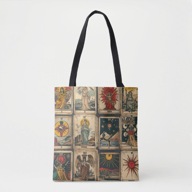 Bolsa Tote Vintage Tarot (Frente)