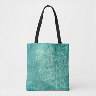 Bolsa Tote Vintage texturizada raspou a parede azul. Antecede