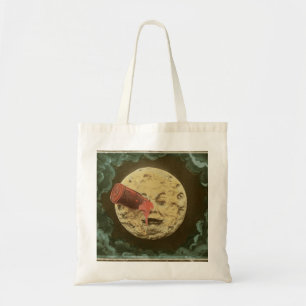 Bolsa Tote Vintage uma viagem ao filme silencioso da lua