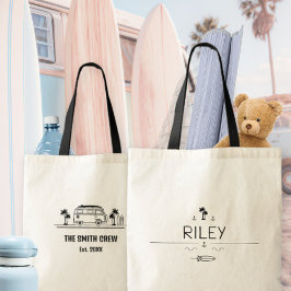 Bolsa Tote Vintage Van Life Surfer Crew Tote Bag