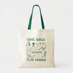 Bolsa Tote Vintage Verde Escuro Cool Girls Jogam Tênis