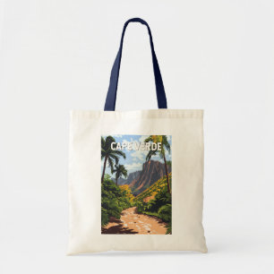 Bolsa Tote Vintage Viagem de ilustração cabo-verdiana