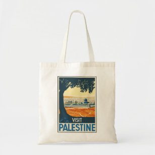 Bolsa Tote Vintage-Viagem-Poster-Palestina