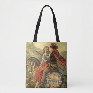 Bolsa Tote Vintage Victorian Fairy Tale, Irmão e Irmã