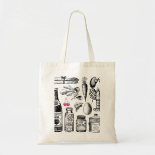 Bolsa Tote Vintage Victorian Foodie