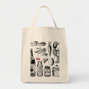 Bolsa Tote Vintage Victorian Foodie