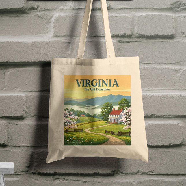 Bolsa Tote Vintage Virginia (Criador carregado)