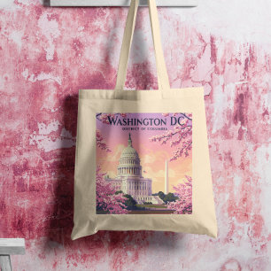 Bolsa Tote Vintage Washington D.C.