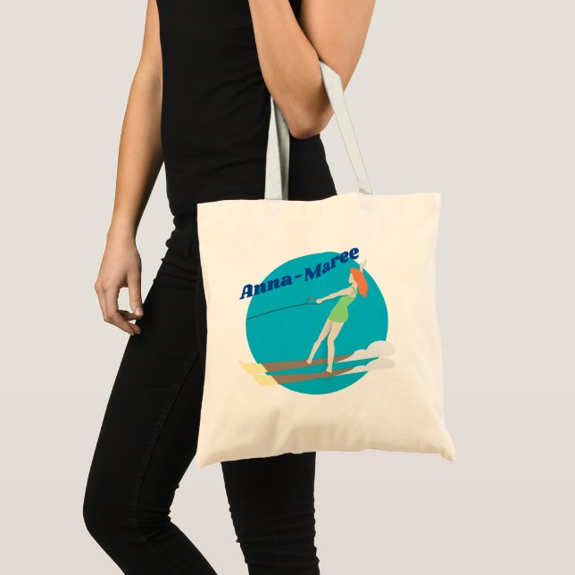 Bolsa Tote Vintage Waterski (Frente (produto))