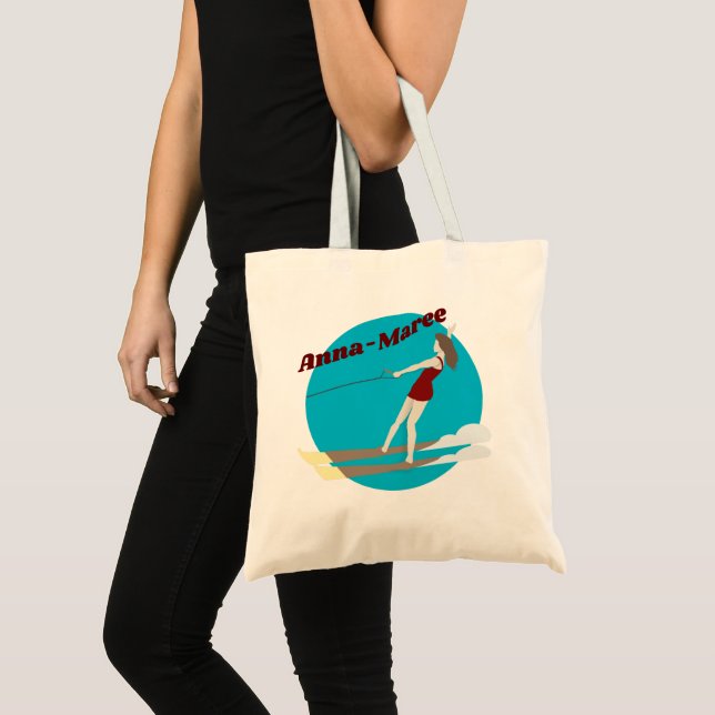 Bolsa Tote Vintage Waterski (Frente (produto))