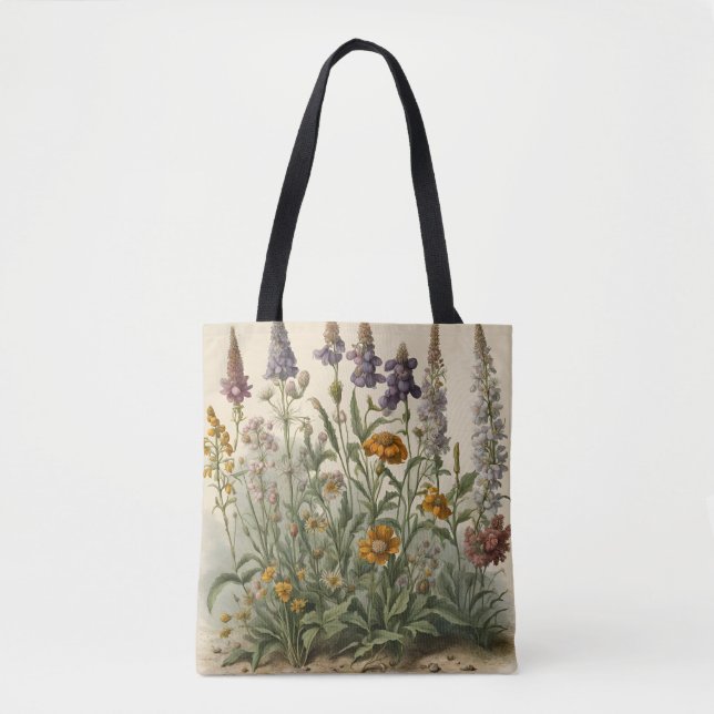 Bolsa Tote Vintage Wildflower (Frente)