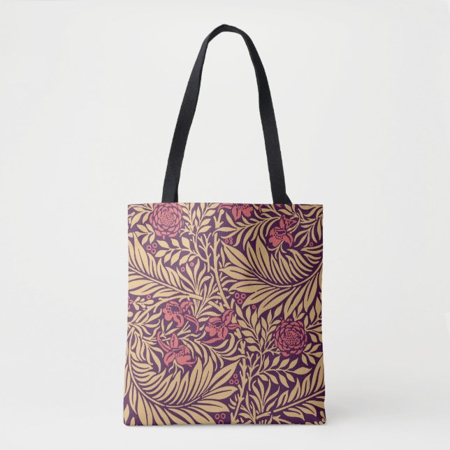 Bolsa Tote Vintage William Morris Larkspur Pattern (Frente)
