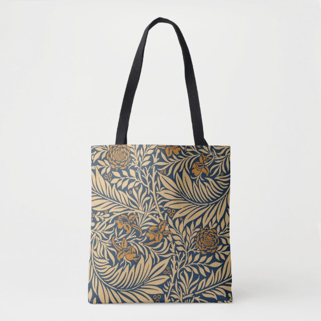 Bolsa Tote Vintage William Morris Larkspur Pattern (Frente)