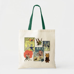 Bolsa Tote Vintage Wizard de Oz Fairy Tale Book Characters