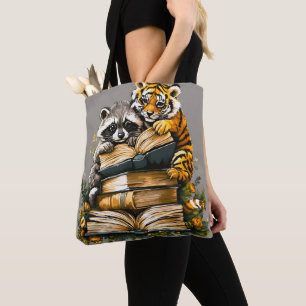 Bolsa Tote Vintage Woodland Book Club