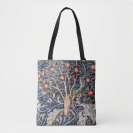 Bolsa Tote Vintage Woodpecker Floral Tapeçaria William Morris