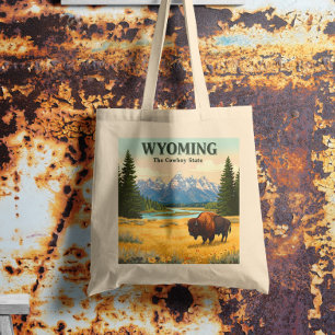 Bolsa Tote Vintage Wyoming