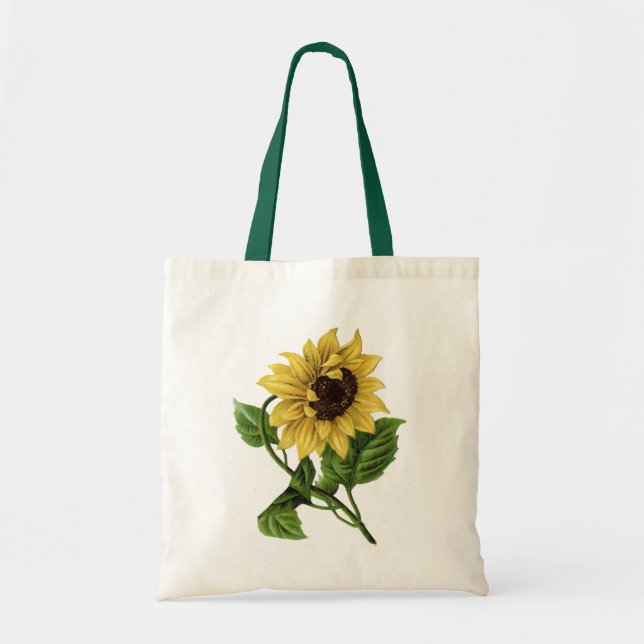 Bolsa Tote Vintage Yellow Sunflower (Frente)
