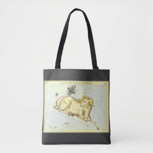 Bolsa Tote Vintage Zodiac, Astrology Aries Ram Constelação