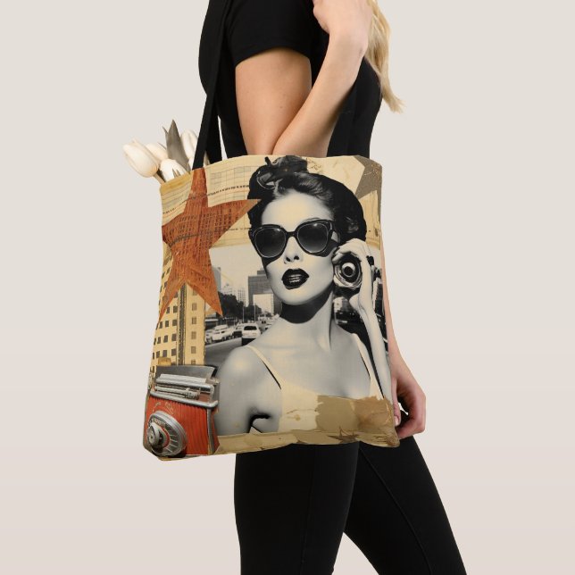 Bolsa Tote VintageHollywood Retro Design (Close Up)