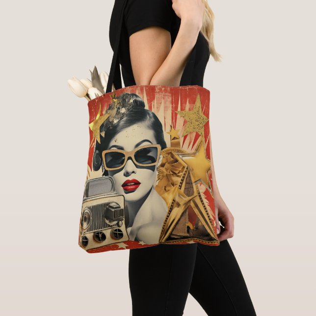 Bolsa Tote VintageHollywood Retro Design (Close Up)