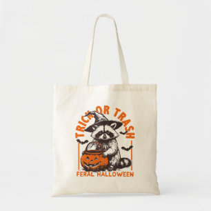 Bolsa Tote Vintagem de Halloween com mágoa ou lixo