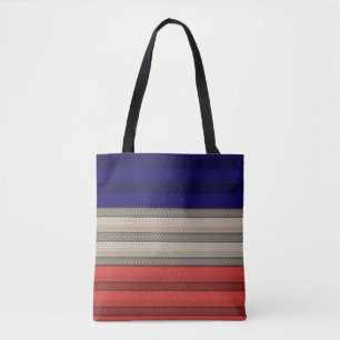 Bolsa Tote Vintagem retrorativa abstrato sem costura