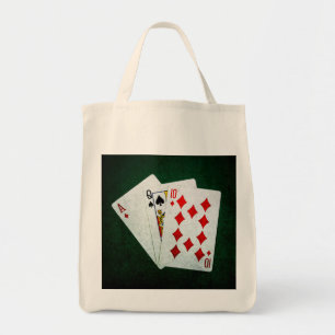 Bolsa Tote Vinte-e-um 21 pontos - ás, rainha, dez