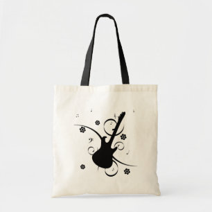 Bolsa Tote Violão com notas musicais