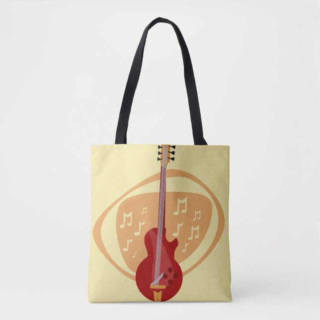 Bolsa Tote Violão Legal Vermelho Retroativo (Frente)