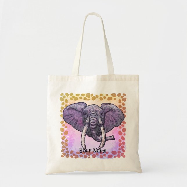 Bolsa Tote Violet Elephant (Frente)