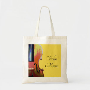 Bolsa Tote Violin Music Yellow