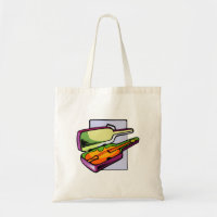 Violino caso que roxo e gráfico verde
