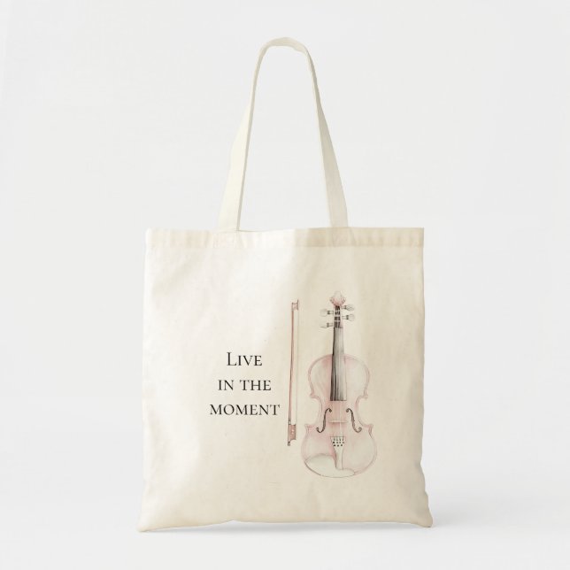 Bolsa Tote Violino Pink Blush (Frente)