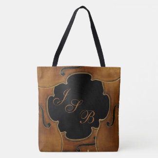Bolsa Tote Violinos que quadro o monograma feito sob