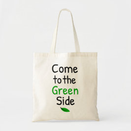Bolsa Tote vir para o lado verde