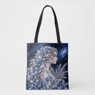 Bolsa Tote Virgem Cristal de Prata Coleção Luxo