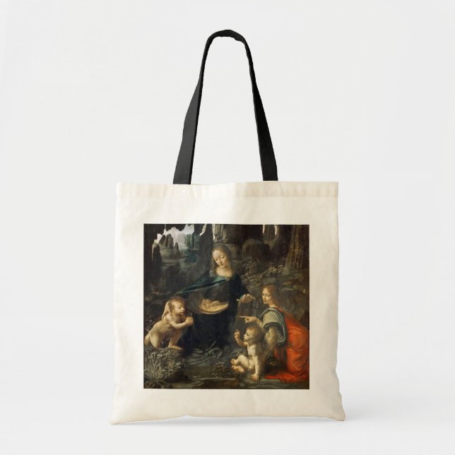 Bolsa Tote Virgem das Rochas, Leonardo da Vinci (Frente)