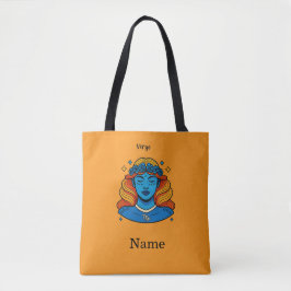 Bolsa Tote Virgem Deusa Celestial - Arte Estética do Zodíaco