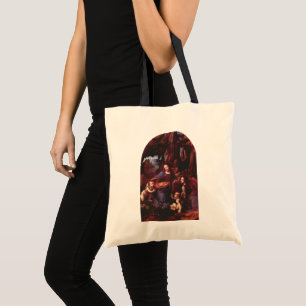 Bolsa Tote Virgem (Madona) de Leonardo da Vinci das Rochas