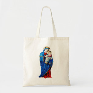 Bolsa Tote Virgem Maria com Menino Jesus