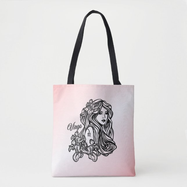 Bolsa Tote Virgem Zodíaco da Virgem (Frente)