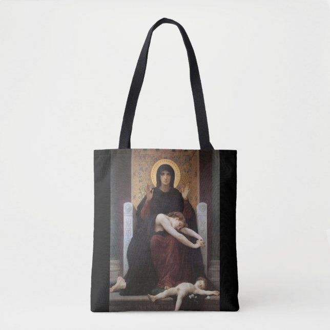 Bolsa Tote Virgin of Consolation – William Adolphe Bouguereau (Frente)