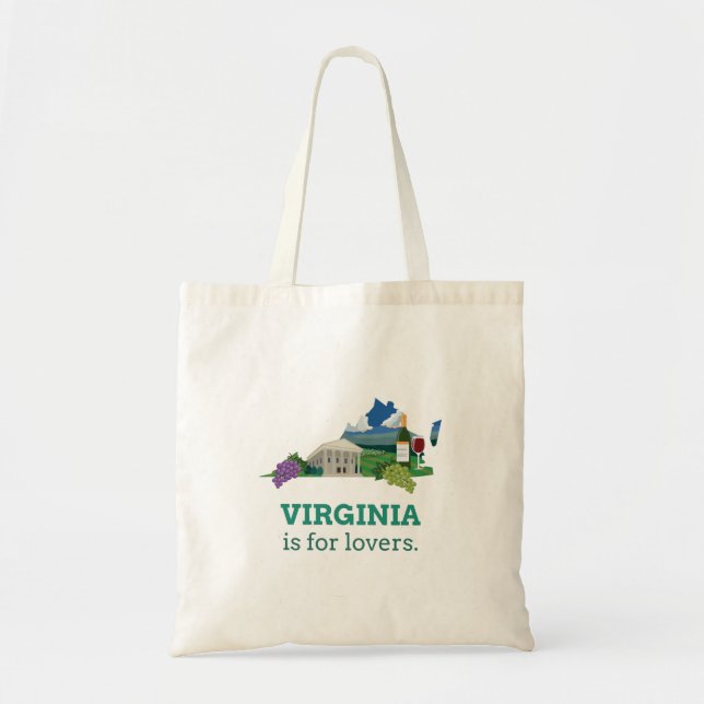 Bolsa Tote Virginia é para os amantes (Frente)
