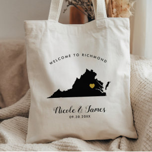 Bolsa Tote Virginia Wedding Bag para convidados do Hotel