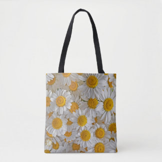 Bolsa Tote Visitas Brancas: Belo Fundo Floral