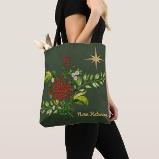 Bolsa Tote Visitas de Natal de Aquarela Personalizadas