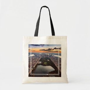 Bolsa Tote Vista aérea do Central Park no Sunset