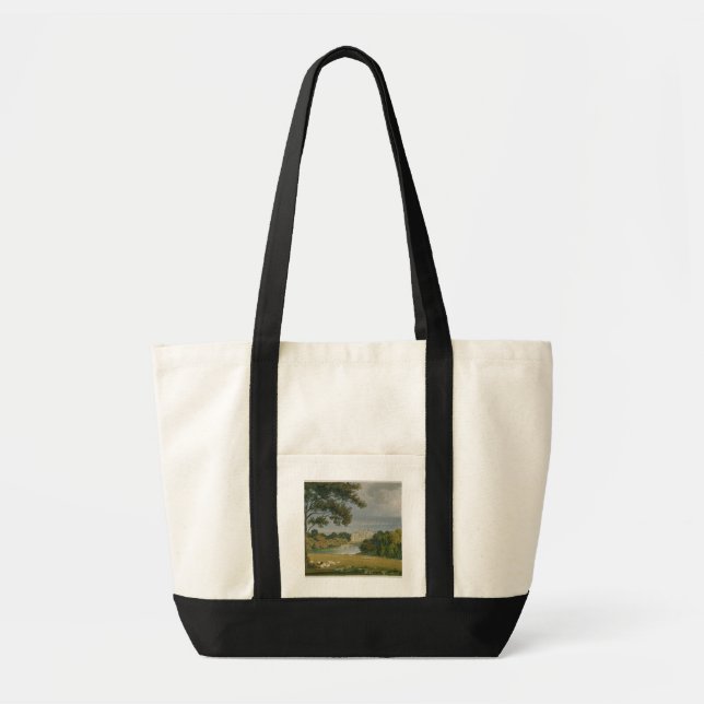 Bolsa Tote Vista da casa de Burghley, assento do marquês de (Frente)